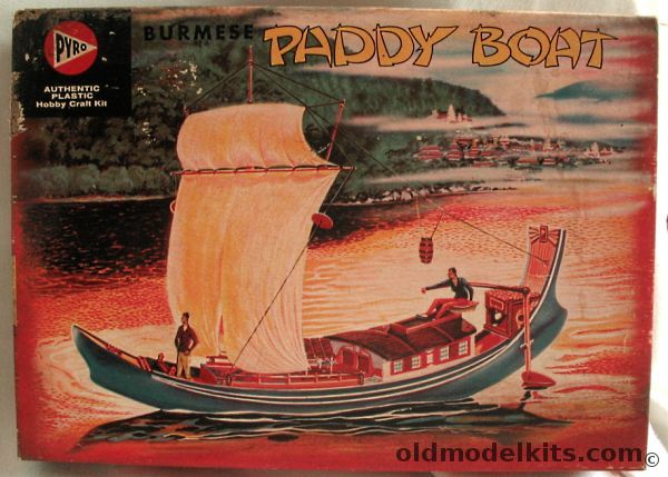 Pyro 1/45 Burmese Paddy Boat, 318-89 plastic model kit
